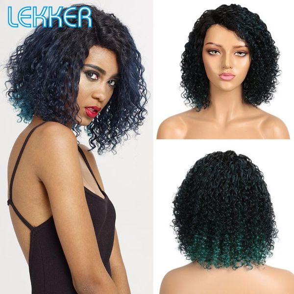 lace wigs lekker brazilian kinky curly human hair wig part bob blue ombre brown 99j for women short, Black;brown
lace wigs lekker brazilian kinky curly human hair wig part bob blue ombre brown 99j for women short, Black;brown