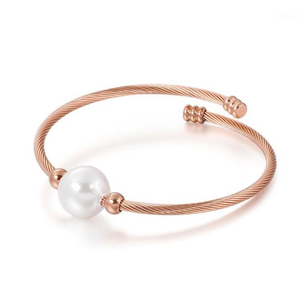 simple fashion stainless steel tricolor large pearl open bracelet glamour for woman jewelry wholesale1, Black
simple fashion stainless steel tricolor large pearl open bracelet glamour for woman jewelry wholesale1, Black