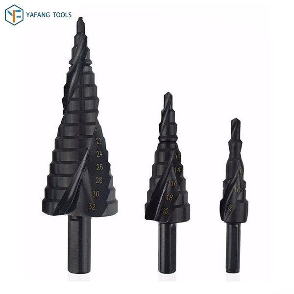 3pcs/set 4-12mm 4-20mm 4-32mm nitrogen treatment hss spiral step drill bit wood soft metal plastic hole cutter drilling tools professional b
3pcs/set 4-12mm 4-20mm 4-32mm nitrogen treatment hss spiral step drill bit wood soft metal plastic hole cutter drilling tools professional b