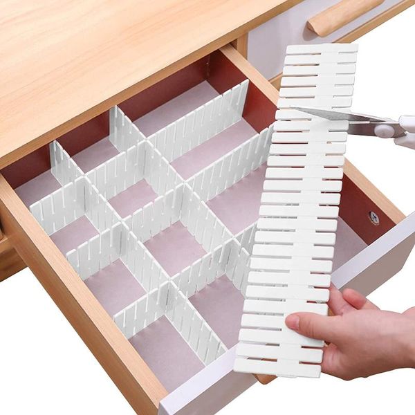 storage drawers 12 pcs drawer dividers, adjustable organizer for socks, underwear, makeup, kitchen, bedroom, dresser white
storage drawers 12 pcs drawer dividers, adjustable organizer for socks, underwear, makeup, kitchen, bedroom, dresser white