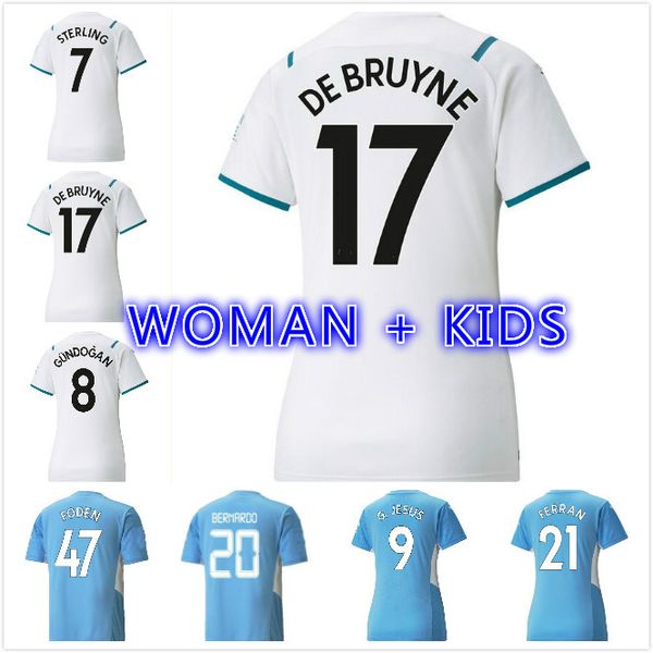 woman kids kits 21 22 grealish de bruyne soccer jerseys 2021 2022 sterling foden gesus bernardo mahrez ferran football shirt, Black;yellow
woman kids kits 21 22 grealish de bruyne soccer jerseys 2021 2022 sterling foden gesus bernardo mahrez ferran football shirt, Black;yellow
