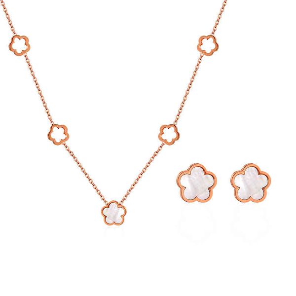 heytree luxury elegant white shell flower necklace sets for women fashion stainless steel earrings trendy jewelry, Silver
heytree luxury elegant white shell flower necklace sets for women fashion stainless steel earrings trendy jewelry, Silver