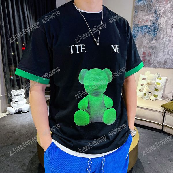 22ss men women designers t-shirts tee chest bear letter print short sleeve man crew neck paris fashion streetwear green white xs, White;black
22ss men women designers t-shirts tee chest bear letter print short sleeve man crew neck paris fashion streetwear green white xs, White;black