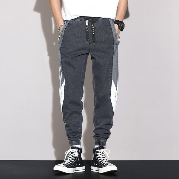 men's jeans clothing casual pants youth ordinary micro elastic mid waist loose simple large leggings, Blue
men's jeans clothing casual pants youth ordinary micro elastic mid waist loose simple large leggings, Blue