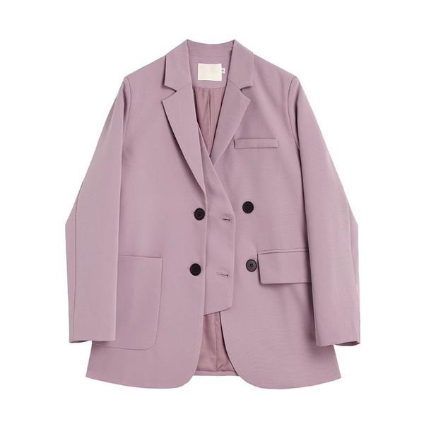 women's suits & blazers ftlzz spring autumn office lady notched collar vintage loose solid blazer women long sleeve single breasted, White;black
women's suits & blazers ftlzz spring autumn office lady notched collar vintage loose solid blazer women long sleeve single breasted, White;black