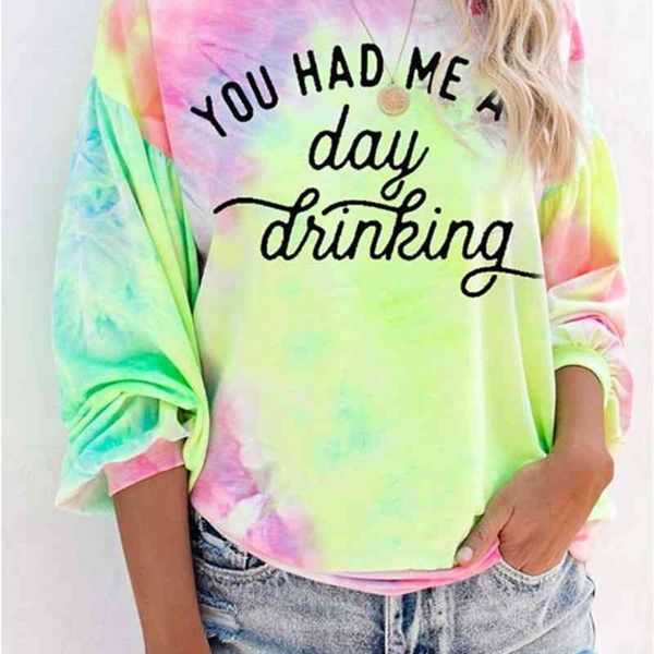 2020 autumn new tie dyed round neck pullover long sleeve sweater women's loose casual large t-shirt, Black
2020 autumn new tie dyed round neck pullover long sleeve sweater women's loose casual large t-shirt, Black
