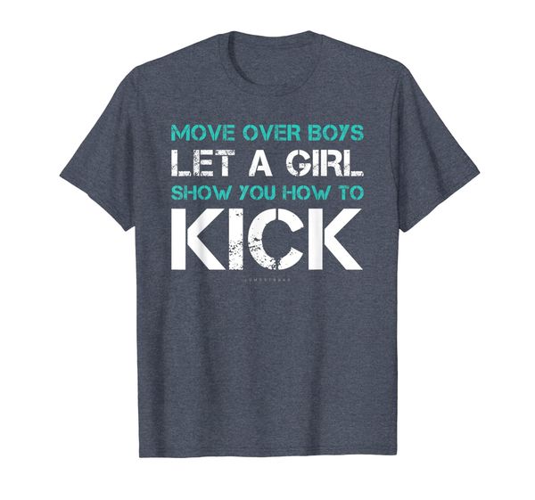 let a girl show how to kick gift shirt. funny karate tshirts, White;black 
let a girl show how to kick gift shirt. funny karate tshirts, White;black