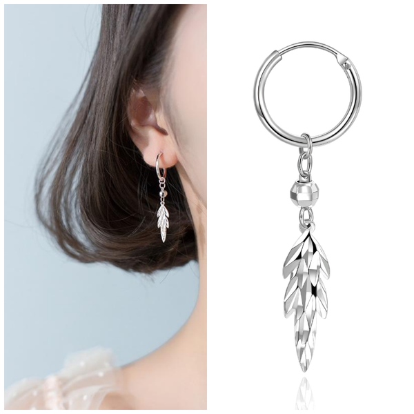 hoop & huggie fashion kpop earrings circle hinge dangle 925 sterling silver leaf drop pendant for women men romantic elegant ear, Golden;silver
hoop & huggie fashion kpop earrings circle hinge dangle 925 sterling silver leaf drop pendant for women men romantic elegant ear, Golden;silver