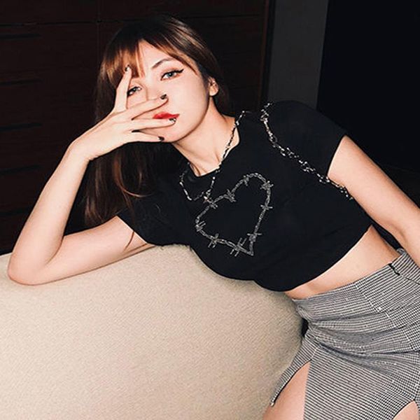 women's t-shirt harajuku y2k women korea ulzzang casual love punk tees streetwear short sleeve plus size slim gothic clothing, White
women's t-shirt harajuku y2k women korea ulzzang casual love punk tees streetwear short sleeve plus size slim gothic clothing, White