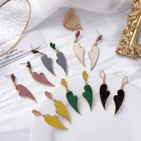 dangle & chandelier qiluxy fsahion enamel color contrast hreart drop earrings for women personaility decorative party jewelry, Silver
dangle & chandelier qiluxy fsahion enamel color contrast hreart drop earrings for women personaility decorative party jewelry, Silver
