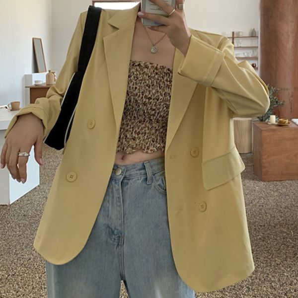 suit elegant korean spring style chic women's blazers fine jacket outwear blaser suits, White;black
suit elegant korean spring style chic women's blazers fine jacket outwear blaser suits, White;black