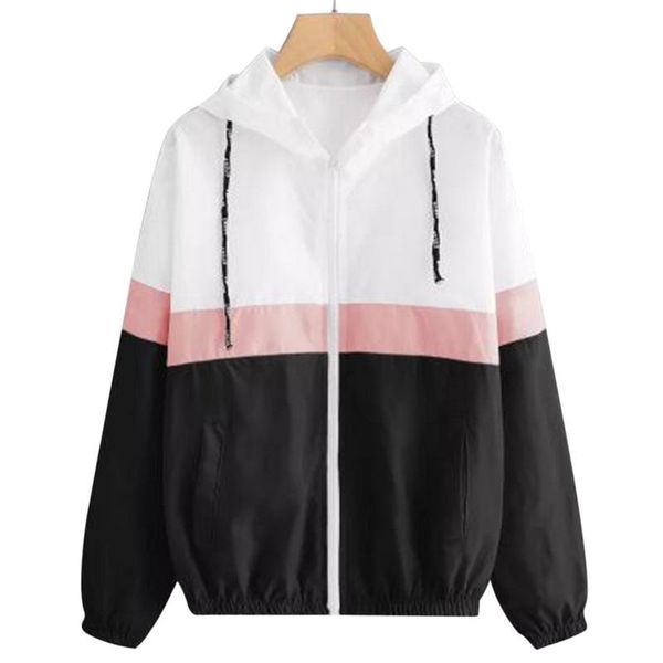 women's jackets nibesser 2021 women hooded two tone jacket fashion zipper pockets coats casual autumn long sleeve windbreaker outwear, Black;brown
women's jackets nibesser 2021 women hooded two tone jacket fashion zipper pockets coats casual autumn long sleeve windbreaker outwear, Black;brown