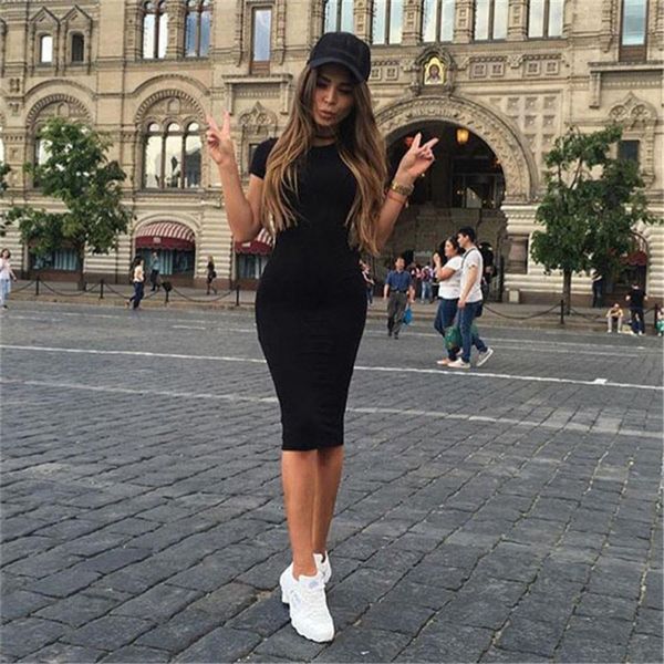 womens dress women dresses vestido summer short or long sleeve slim bodycon tunic round neck casual s xl zhanghu666, Black;gray
womens dress women dresses vestido summer short or long sleeve slim bodycon tunic round neck casual s xl zhanghu666, Black;gray