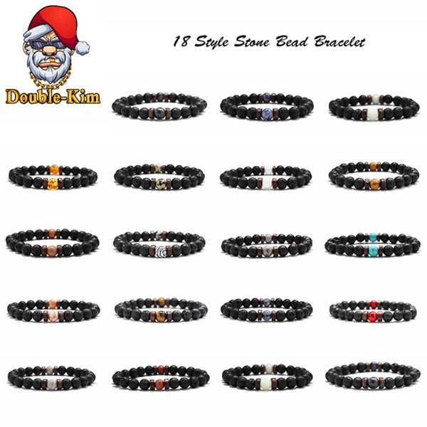 link, chain 18 style natural stone bead bracelet rock hip-hop street culture colorful man fashion trendy men jewelry, Black
link, chain 18 style natural stone bead bracelet rock hip-hop street culture colorful man fashion trendy men jewelry, Black