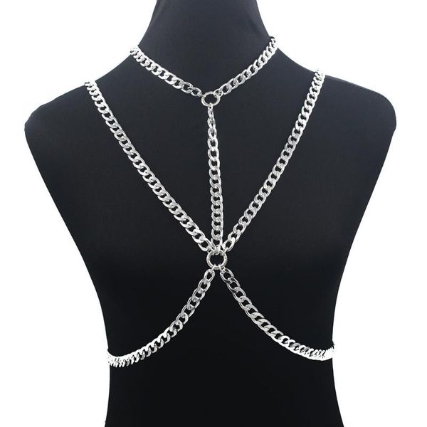 other punk style women body chain gold color harness waist metal carving round bra slave cross necklace, Slivery;golden
other punk style women body chain gold color harness waist metal carving round bra slave cross necklace, Slivery;golden