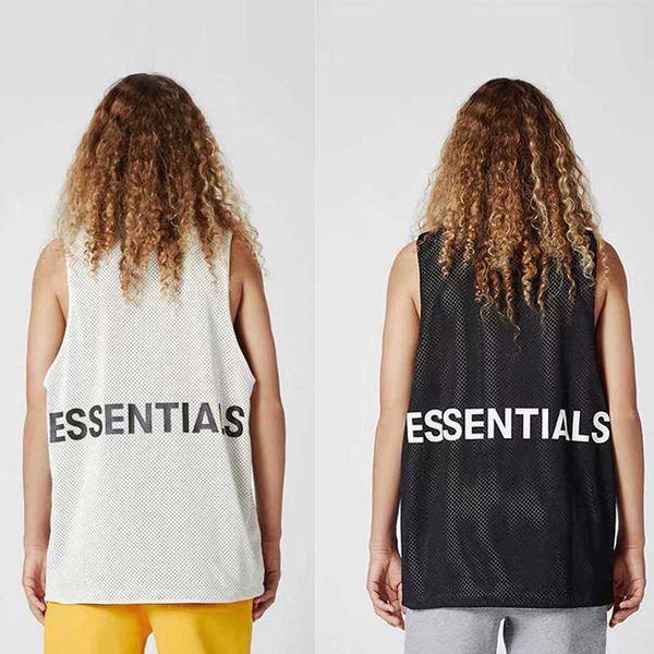 fog loose basketball mesh vest fear of god double line essentials high street sleeveless t-shirt men's and women's fashionnmuc, White
fog loose basketball mesh vest fear of god double line essentials high street sleeveless t-shirt men's and women's fashionnmuc, White
