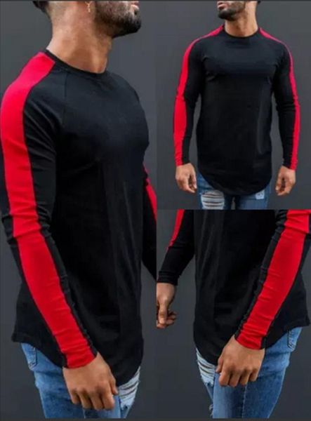 men's t-shirts 2021 european and american slim personality cotton color-blocking pullover casual long-sleeved t-shirt, White;black
men's t-shirts 2021 european and american slim personality cotton color-blocking pullover casual long-sleeved t-shirt, White;black