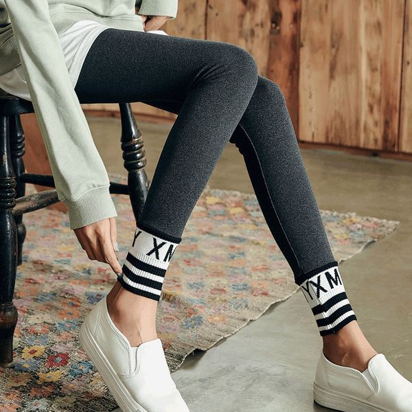 net red letter leggings style wear spring and 2021 new nine point grey autumn women's thin tight pants, Black
net red letter leggings style wear spring and 2021 new nine point grey autumn women's thin tight pants, Black