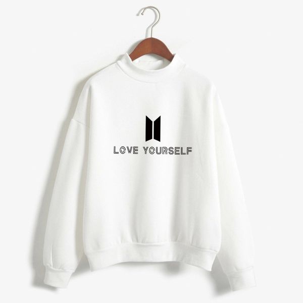 love yourself street hip hop oversized plush sweater, Black
love yourself street hip hop oversized plush sweater, Black