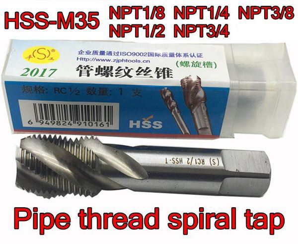 hand tools npt1/8 npt1/4 npt3/8 npt1/2 npt3/4 hss-m35 pipe thread spiral tap processing: stainless steel and steel. etc.
hand tools npt1/8 npt1/4 npt3/8 npt1/2 npt3/4 hss-m35 pipe thread spiral tap processing: stainless steel and steel. etc.