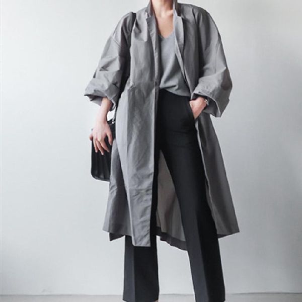 women's trench coats 2021 autumn woman fashionable windbreaker coat female temperament jacket lady lapel outerwear girl overcoa, Tan;black
women's trench coats 2021 autumn woman fashionable windbreaker coat female temperament jacket lady lapel outerwear girl overcoa, Tan;black