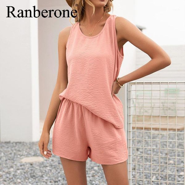ranberone 2 piece set women solid color casual sleepwear female sport loose round neck vest shorts suit tracksuit 2021 yoga outfit
ranberone 2 piece set women solid color casual sleepwear female sport loose round neck vest shorts suit tracksuit 2021 yoga outfit
