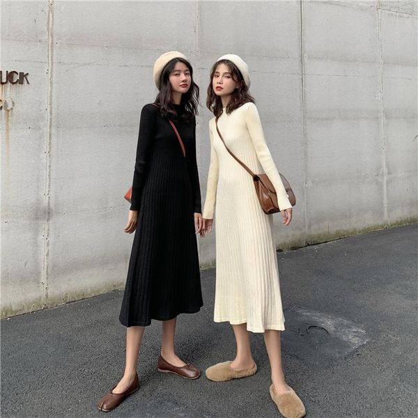 casual dresses dress women's autumn and winter half high collar female college students mid-length sweater skirt knitted friend clothes, Black;gray
casual dresses dress women's autumn and winter half high collar female college students mid-length sweater skirt knitted friend clothes, Black;gray