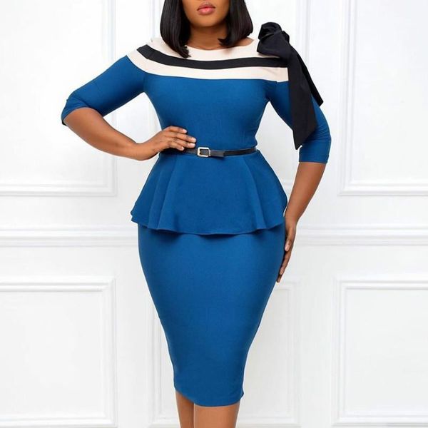 casual dresses women elegant slim half sleeves peplum patchwork office ladies work wear vestidos african femal modest package hip robes, Black;gray
casual dresses women elegant slim half sleeves peplum patchwork office ladies work wear vestidos african femal modest package hip robes, Black;gray