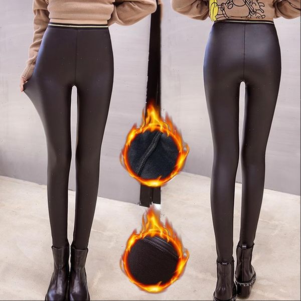 women legging winter warm leggings slim pants pu leather stretch skinny high waist outdoor fashion pantalones mujer, Black
women legging winter warm leggings slim pants pu leather stretch skinny high waist outdoor fashion pantalones mujer, Black