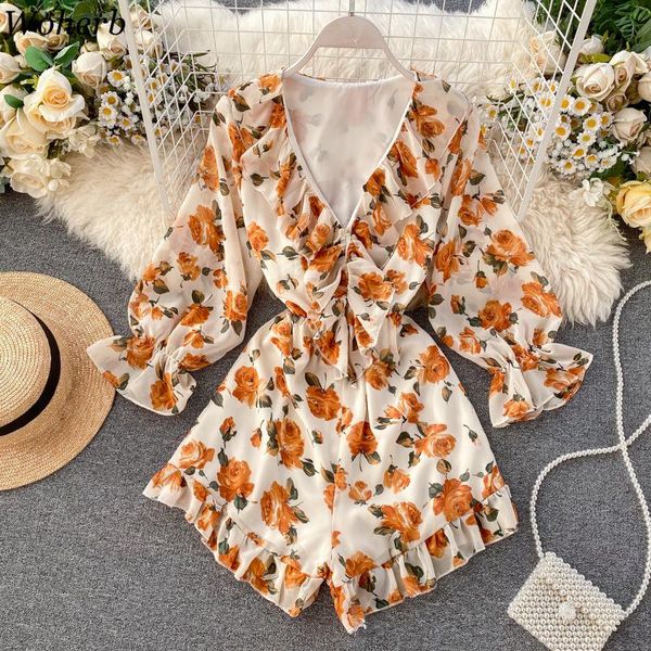 women's jumpsuits & rompers woherb v neck floral print boho ruffles high waist hollow out chiffon playsuit casual fashion for women 915, Black;white
women's jumpsuits & rompers woherb v neck floral print boho ruffles high waist hollow out chiffon playsuit casual fashion for women 915, Black;white