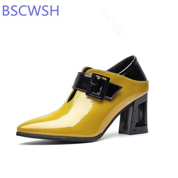 dress shoes microfiber leather high heels 2021 british style women buckle strape pointed toe square heel female footware black yellow
dress shoes microfiber leather high heels 2021 british style women buckle strape pointed toe square heel female footware black yellow