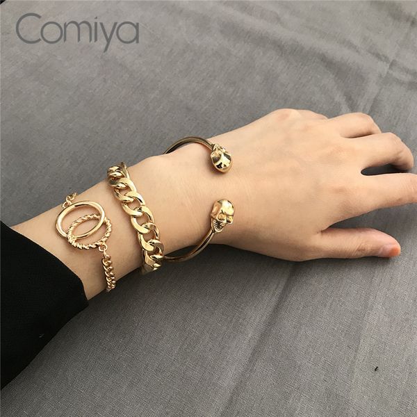 comiya brand bangles for women zinc alloy gold color chains opening stylish bangle set valentine's day accessories wholesale, Black
comiya brand bangles for women zinc alloy gold color chains opening stylish bangle set valentine's day accessories wholesale, Black