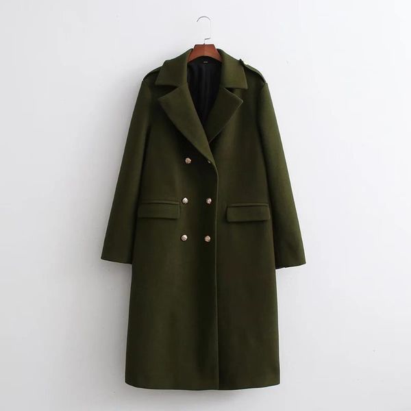 women's wool & blends xikom 2021 women autumn office lady armygreen long sleeve coat female vintage streetwear double breasted casual l, Black
women's wool & blends xikom 2021 women autumn office lady armygreen long sleeve coat female vintage streetwear double breasted casual l, Black