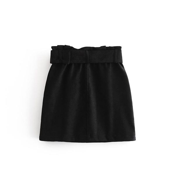 skirts asds vintage black suede paperbag waist skirt faldas mujer elastic high sashes zipper ladies casual mini wfwm-7
skirts asds vintage black suede paperbag waist skirt faldas mujer elastic high sashes zipper ladies casual mini wfwm-7