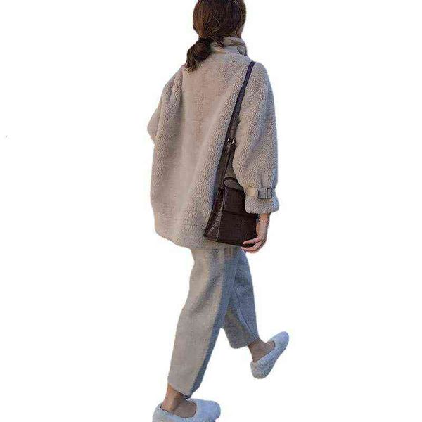 fur integrated x2 lamb coat women's short autumn and winter 2021 korean loose thickened granular cashmere cotton clothes, Black;brown
fur integrated x2 lamb coat women's short autumn and winter 2021 korean loose thickened granular cashmere cotton clothes, Black;brown