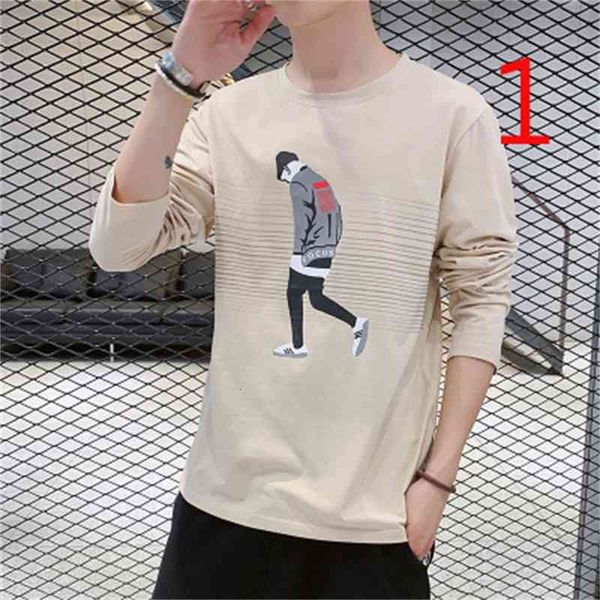 t shirts men's european and american long-sleeved t-shirt printing tide loose off the shoulder round neck, White;black
t shirts men's european and american long-sleeved t-shirt printing tide loose off the shoulder round neck, White;black