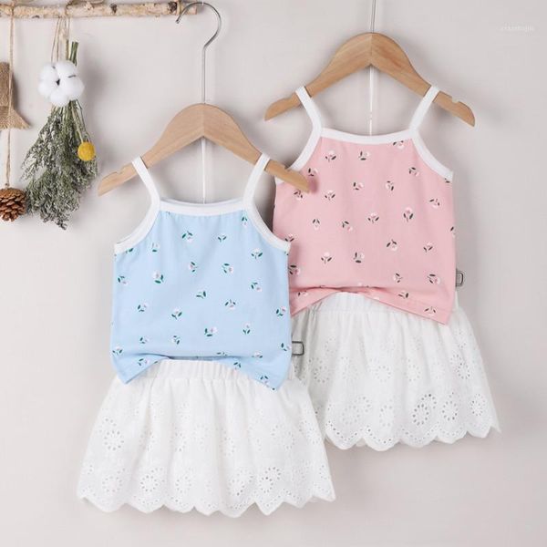 clothing sets baby girls two-piece clothes set, floral printed pattern boat neck camisole and lace skirt summer 2021, White
clothing sets baby girls two-piece clothes set, floral printed pattern boat neck camisole and lace skirt summer 2021, White