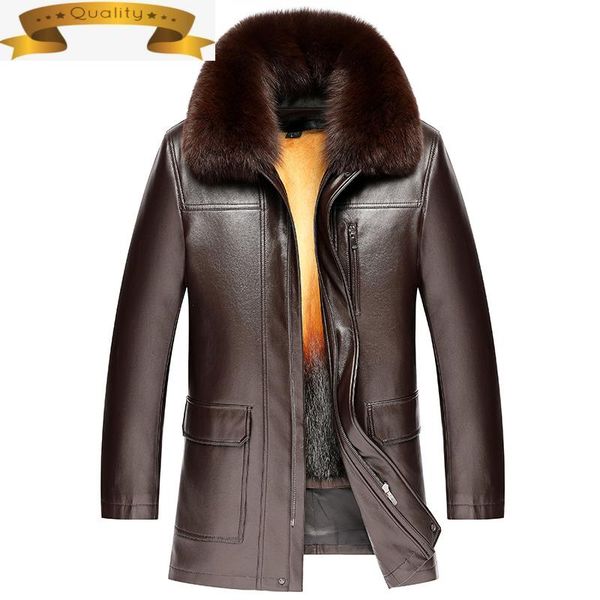 men jacket genuine leather winter real fur sheepskin coat man natural collar mink liner jackets for 1338 men's & faux, Black
men jacket genuine leather winter real fur sheepskin coat man natural collar mink liner jackets for 1338 men's & faux, Black