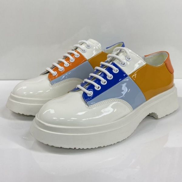 2022 designer women shoes campers color matching small leather shoe thick bottom patent leather loafers comfortable and versatile, Black
2022 designer women shoes campers color matching small leather shoe thick bottom patent leather loafers comfortable and versatile, Black