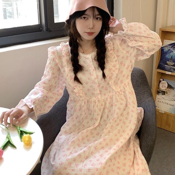 casual dresses 2021 woman dress korean fashion elegant sweet print round neck ruffle stitching love floral design women, Black;gray
casual dresses 2021 woman dress korean fashion elegant sweet print round neck ruffle stitching love floral design women, Black;gray
