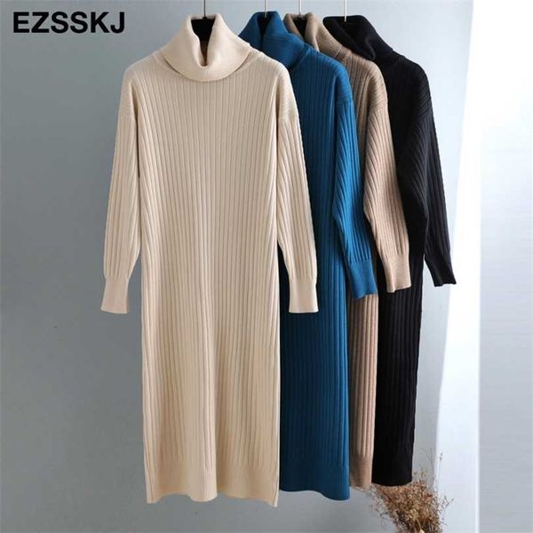 autumn winter long highneck straight sweater dres casual oversize sweater es maix thick basic knit 211110, Black;gray
autumn winter long highneck straight sweater dres casual oversize sweater es maix thick basic knit 211110, Black;gray