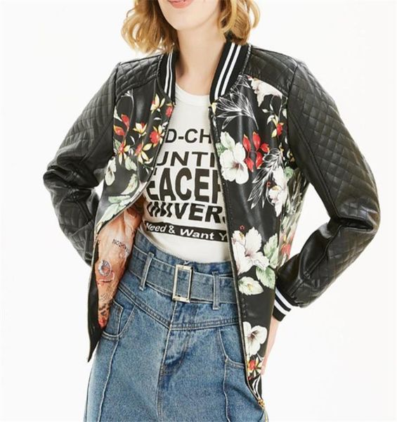 women's leather & faux pu jacket coats fashion leisure personality short long sleeve spring and autumn joint, Black
women's leather & faux pu jacket coats fashion leisure personality short long sleeve spring and autumn joint, Black