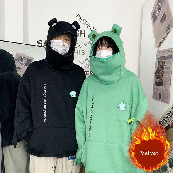 fashion autumn men's thick frog fleece hoodie hip-hop pure hoodie thick velvet fabric winter hoodie ladies, Black
fashion autumn men's thick frog fleece hoodie hip-hop pure hoodie thick velvet fabric winter hoodie ladies, Black