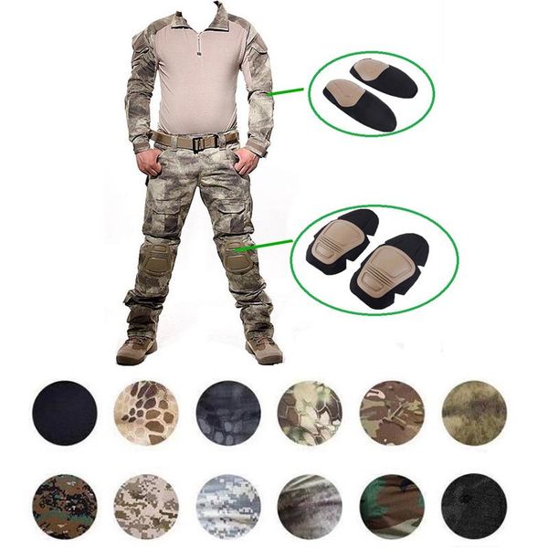hunting tactical shirt + pants military army uniform camouflage ghillie suit clothes with knee elbow pads accessories sets, Camo
hunting tactical shirt + pants military army uniform camouflage ghillie suit clothes with knee elbow pads accessories sets, Camo