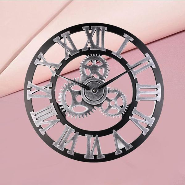 wall clocks 1pc 34cm industrial gear clock decorative style without battery (silver)
wall clocks 1pc 34cm industrial gear clock decorative style without battery (silver)