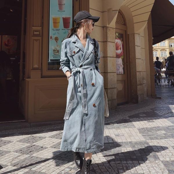 women's trench coats autumn coat solid windbreaker casual cowboy long button sashes 2021, Tan;black
women's trench coats autumn coat solid windbreaker casual cowboy long button sashes 2021, Tan;black