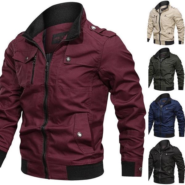 men's jackets mens stand collar military jacket autumn male lightweight multi pockets zip front windbreaker coat, Black;brown
men's jackets mens stand collar military jacket autumn male lightweight multi pockets zip front windbreaker coat, Black;brown