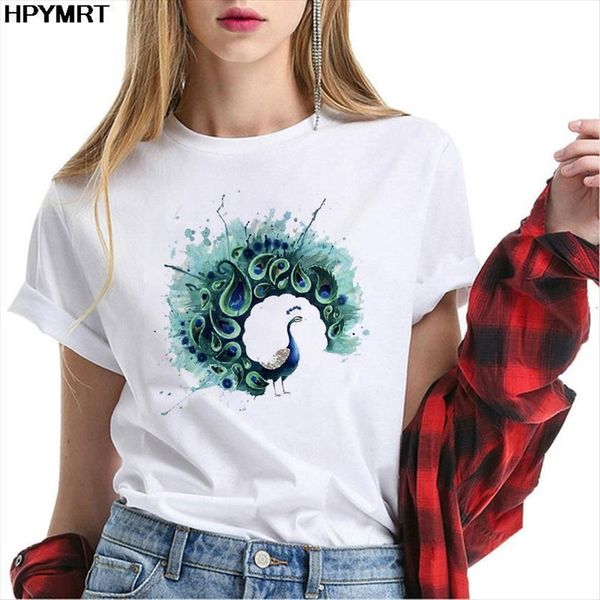 peacock print tshirts summer harajuku women t shirt cute animal pattern casual short sleeve female, White
peacock print tshirts summer harajuku women t shirt cute animal pattern casual short sleeve female, White