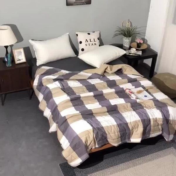 blankets product air conditioning quilt bedspread soft cotton throw blanket summer simple stripe plaid comforter bed cover
blankets product air conditioning quilt bedspread soft cotton throw blanket summer simple stripe plaid comforter bed cover