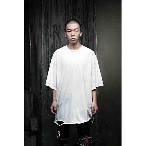 men's style dilapidated shoulder loosed off the trend short sleeve undershirt oversize individual european and american summer thin 2p, White;black
men's style dilapidated shoulder loosed off the trend short sleeve undershirt oversize individual european and american summer thin 2p, White;black
